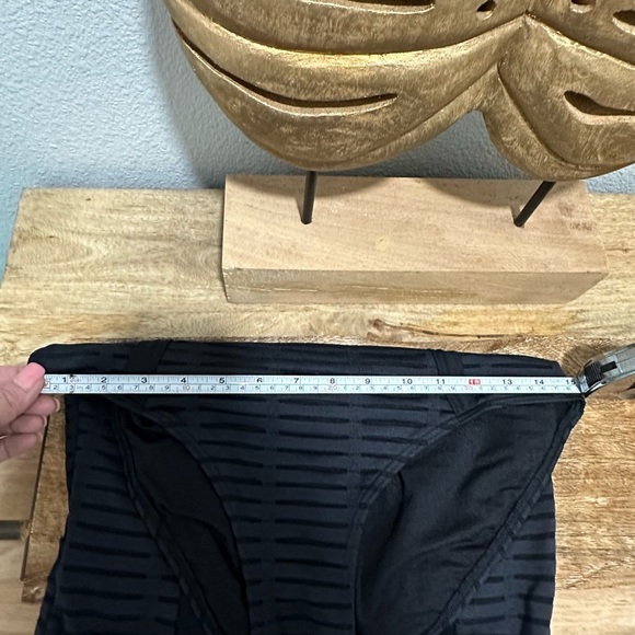 Bond-Eye Australia Bandeau Ladder Back One Piece Swimsuit Black U.S. Size 6 - Picture 4 of 5